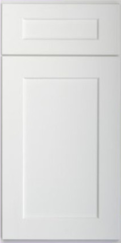 Deluxe White Shaker cabinet door