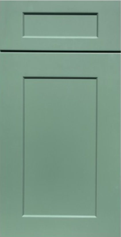 Jade Green Shaker cabinet door